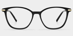 Jessica Cat eye Black mixed Glasses