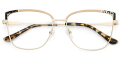 Gibbons Square Tortoise metal Glasses