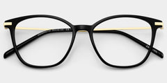 Jessica Cat eye Black mixed Glasses