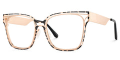 Dacarine Rectangle Tortise metal Glasses