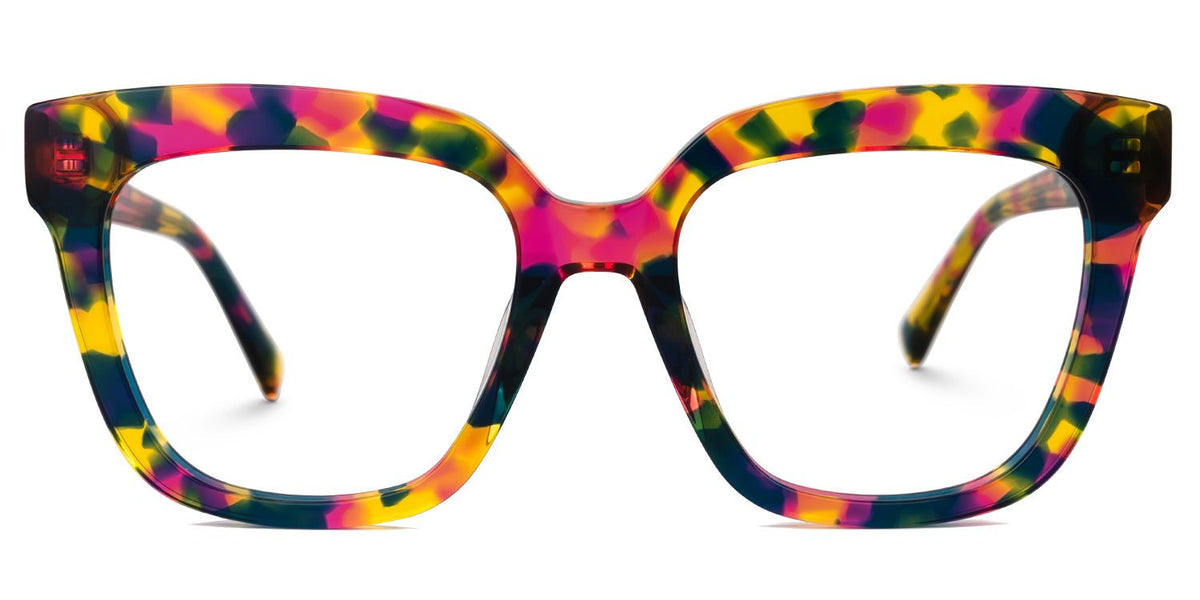 Nina Square Floral acetate Glasses