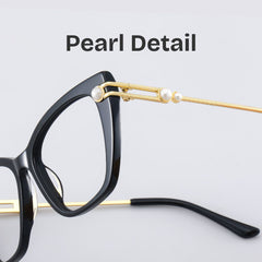 Victor Cat eye Black mixed Glasses