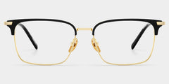 Maxwell Browline Black metal Glasses