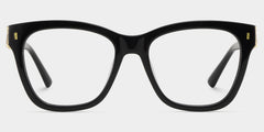 Mae Square Black acetate Glasses