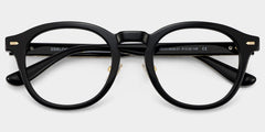 Frances Round Black acetate Glasses