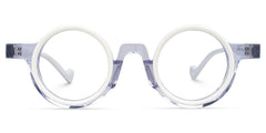 Glanton Round White acetate Glasses