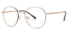 Ringstaff Round Rose-Gold metal Glasses