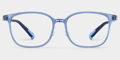 Lane ( Age 13-19 ) Rectangle Blue Clear TR90 Glasses