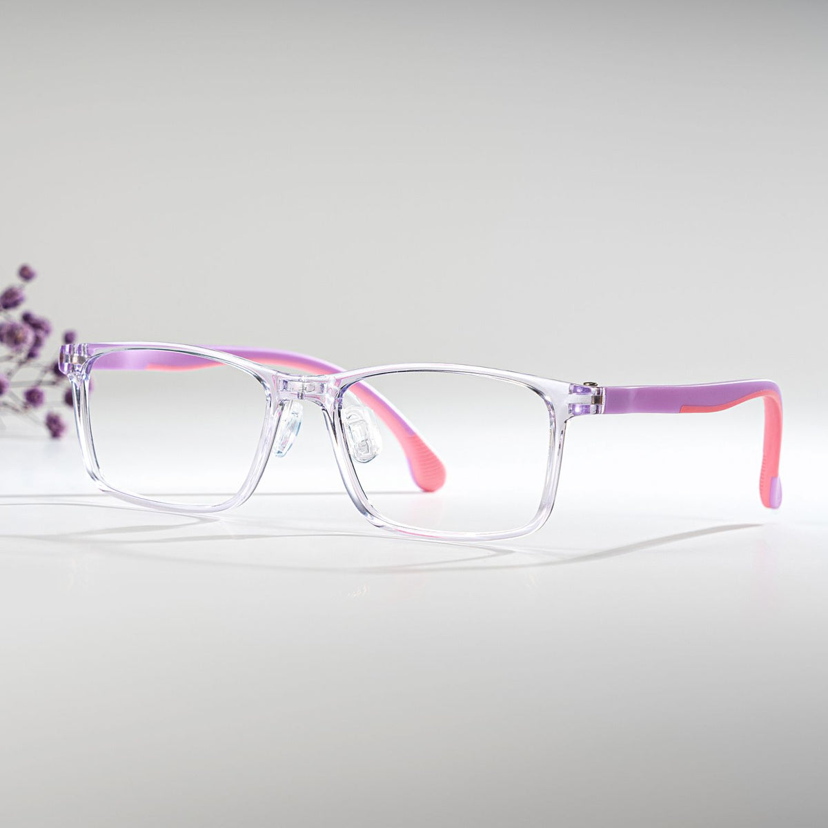 Sunny (Age 8-12) Rectangle Purple TR90 Glasses