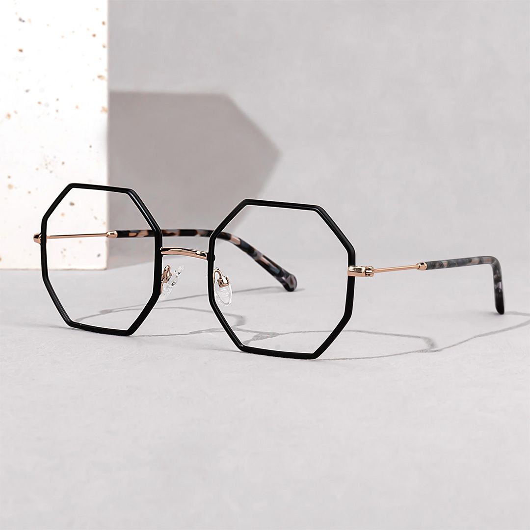 Griffith Geometric Black metal Glasses