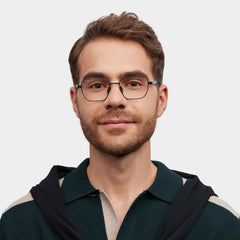 Jameson Geometric Blue titanium Glasses