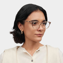 Caden Round Tortoise mixed Glasses
