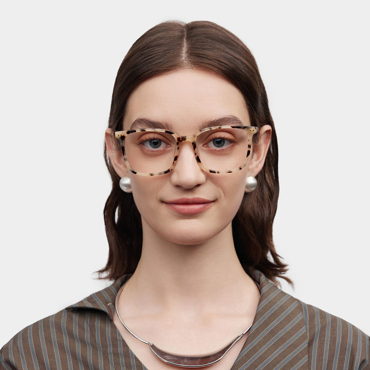 Zoe Square Tortoise acetate Glasses