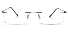 Rogers Rectangle Black metal Glasses