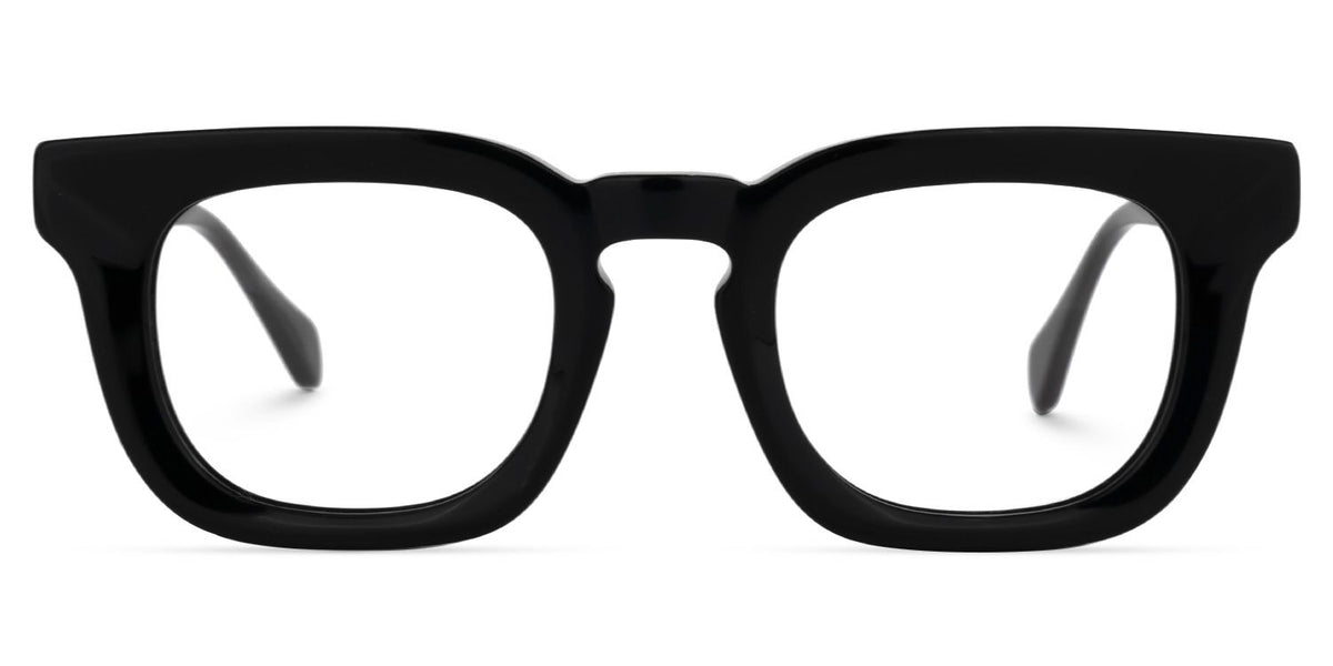 Tenika Square Black acetate Glasses