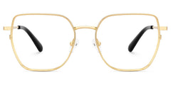 Fife Geometric Gold metal Glasses