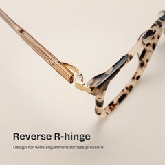 Zoe Square Tortoise acetate Glasses