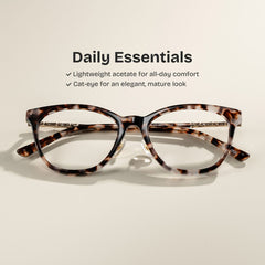 April Cat eye Tortoise acetate Glasses