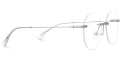 Osorio Geometric Silver metal Glasses