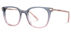 Vilmarie Oval Gray Pink acetate Glasses