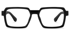 Fabien Rectangle Black acetate Glasses