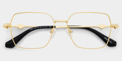 Kayla Geometric Gold metal Glasses