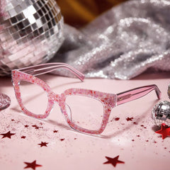 Renata Butterfly Pink acetate Glasses