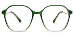 Lekesha Geometric Green mixed Glasses