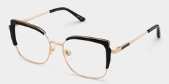 Jesmin Square Black mixed Glasses