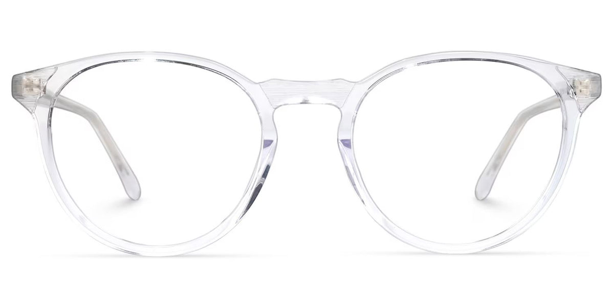 Kasey Round Clear acetate Glasses