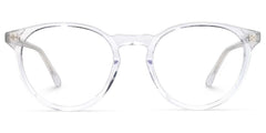 Kasey Round Clear acetate Glasses