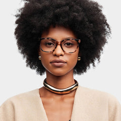 Vivienne Rectangle Pink acetate Glasses