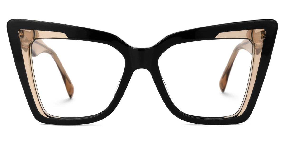 Brooklyn Cat eye Black acetate Glasses