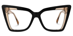 Brooklyn Cat eye Black acetate Glasses