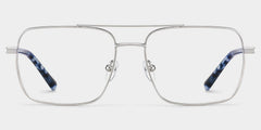 Iris Aviator Silver metal Glasses