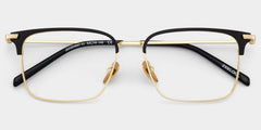 Maxwell Browline Black metal Glasses