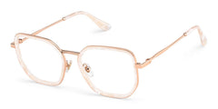 Levi Geometric Pearl White mixed Glasses