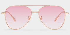 Cher Aviator Rose Gold Metal Glasses