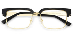Gerena Browline Black mixed Glasses