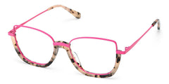 Coleman Square Pink Tortoise mixed Glasses