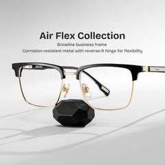 Audrey Browline Black mixed Glasses