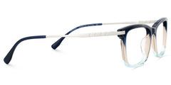 Zane Rectangle Blue mixed Glasses