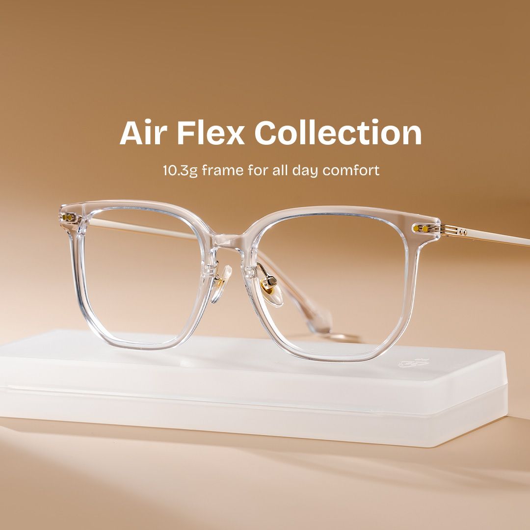 Eve Rectangle Clear mixed Glasses