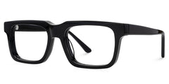 Larsen Rectangle Black acetate Glasses