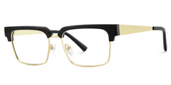 Gerena Browline Black mixed Glasses