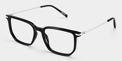 Michelle Rectangle Black mixed Glasses