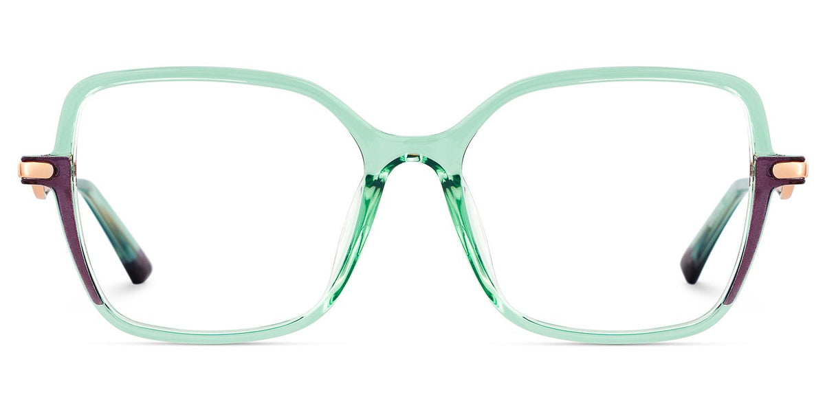 Rendon Square Green mixed Glasses