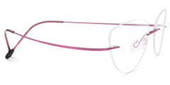 Evelyn Cat eye Pink titanium Glasses