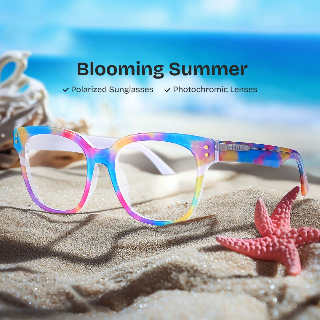 Dante Square Colorful acetate Glasses
