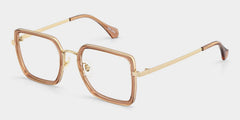 Shane Square Brown mixed Glasses